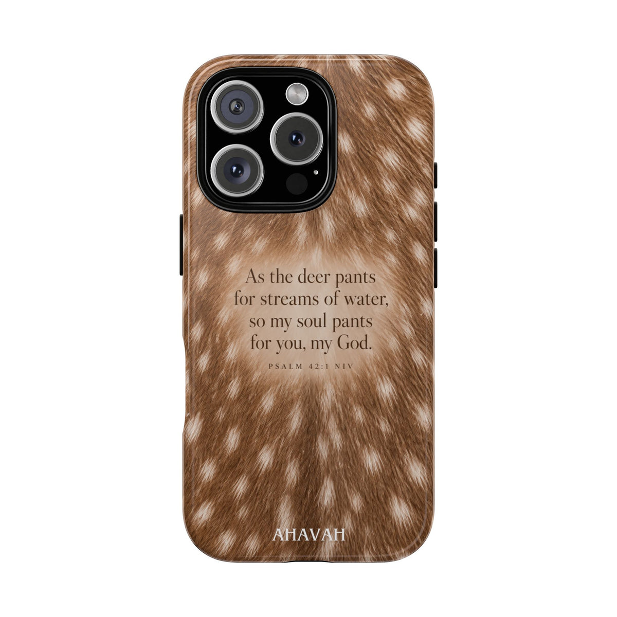 Psalm 42:1 Fawn Print Phone Case