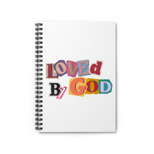 "Loved by God" White notebook