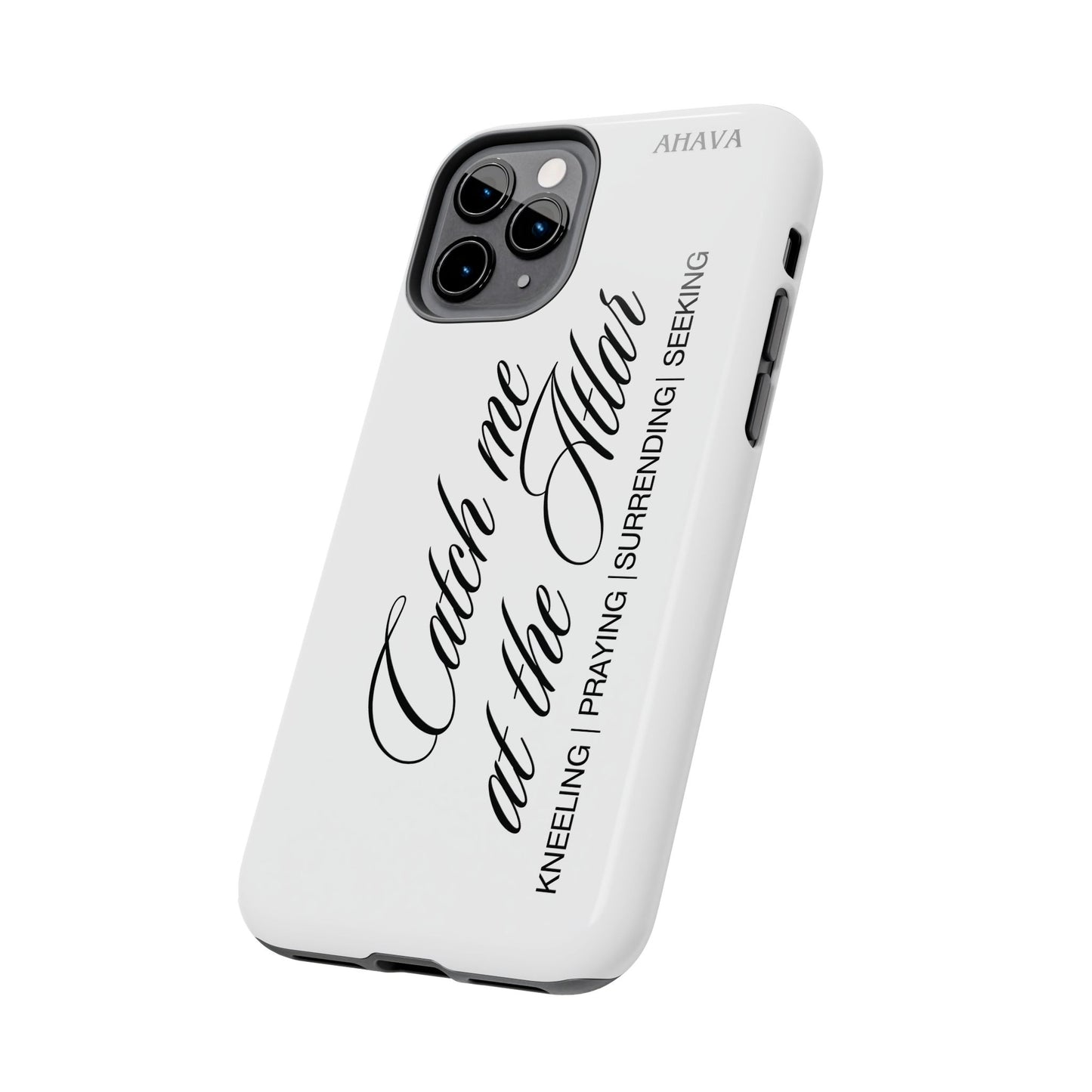 "Catch Me at the Altar" White Phone Case