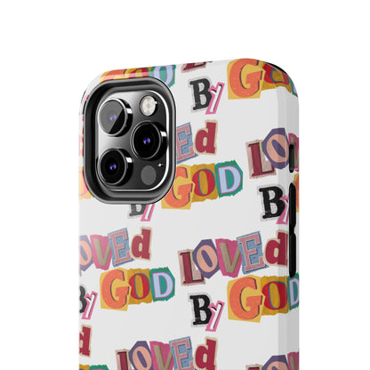 "Loved by God" white Phone Case