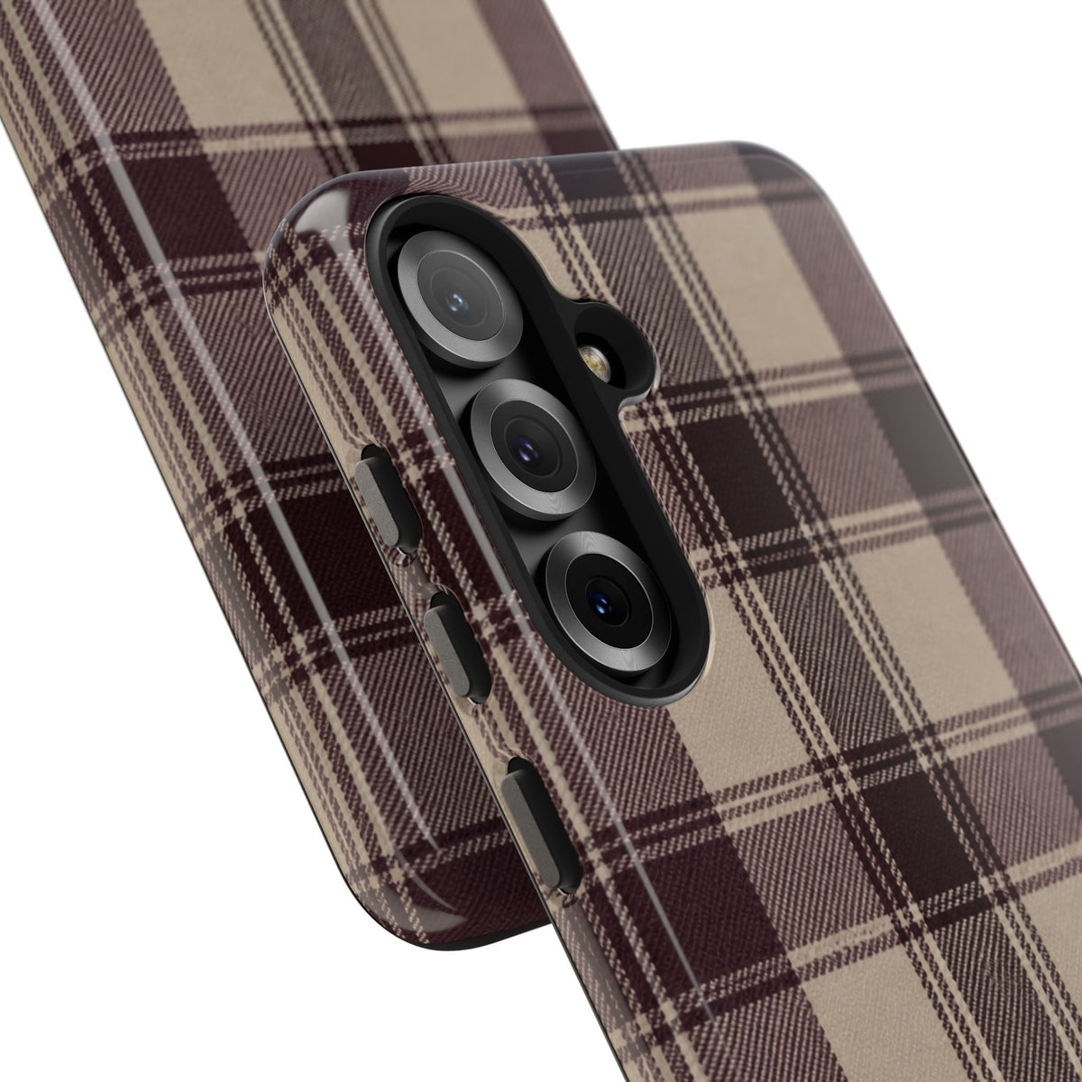 Abba’s Embrace | Warm Teddy Plaid Phone Case