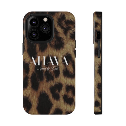 Leopard Print Ahava Phone Case