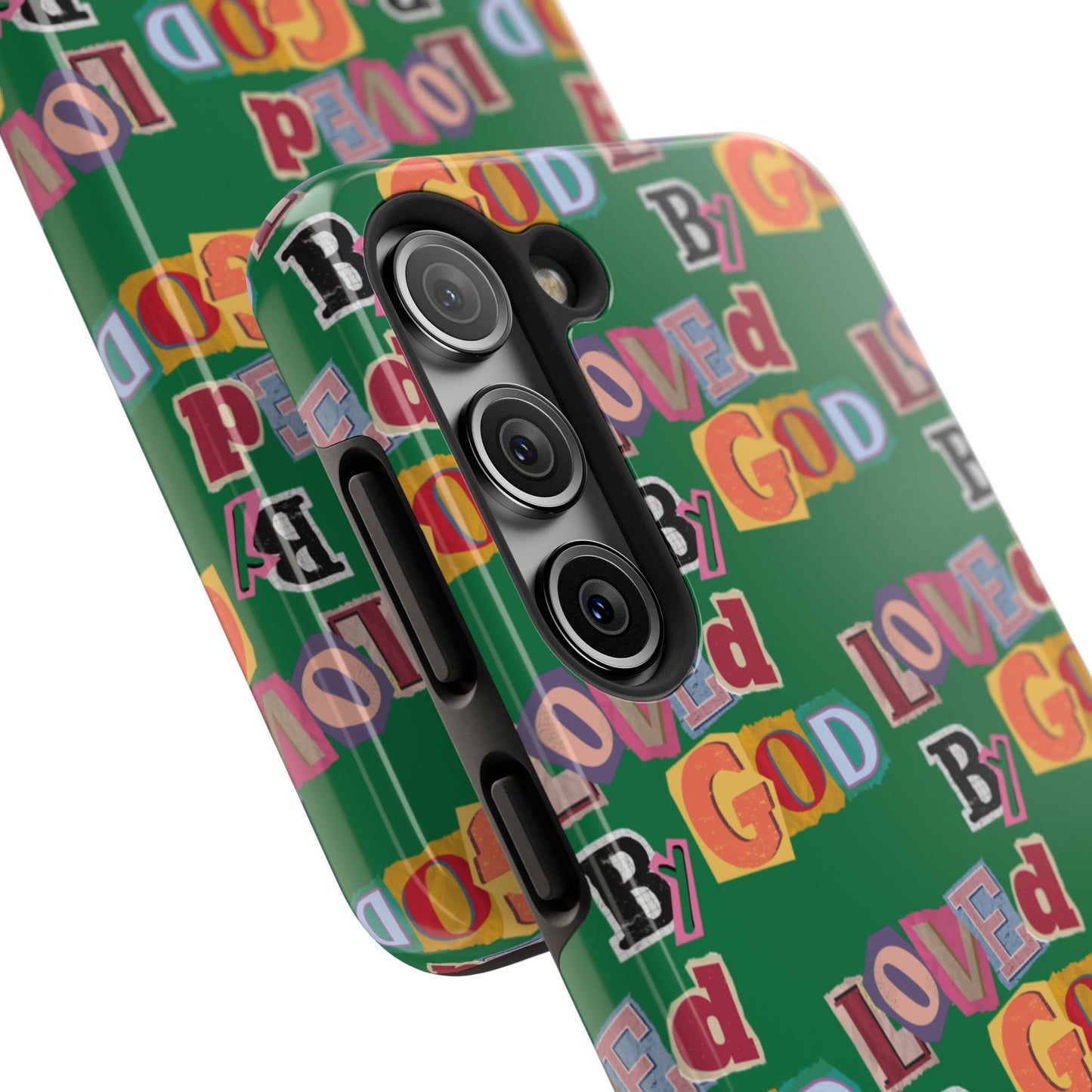 "Loved by God" Green Phone Case