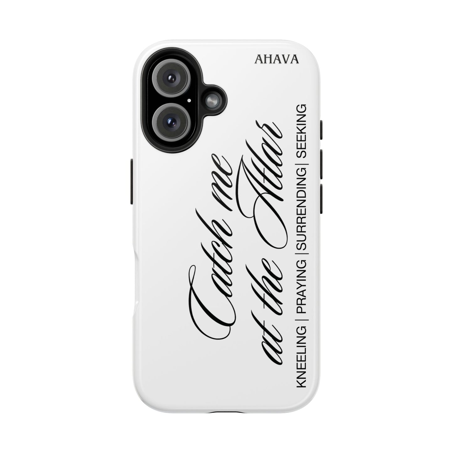 "Catch Me at the Altar" White Phone Case
