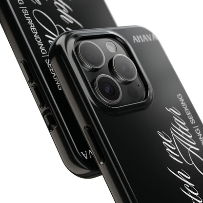 "Catch Me at the Altar" Black Phone Case