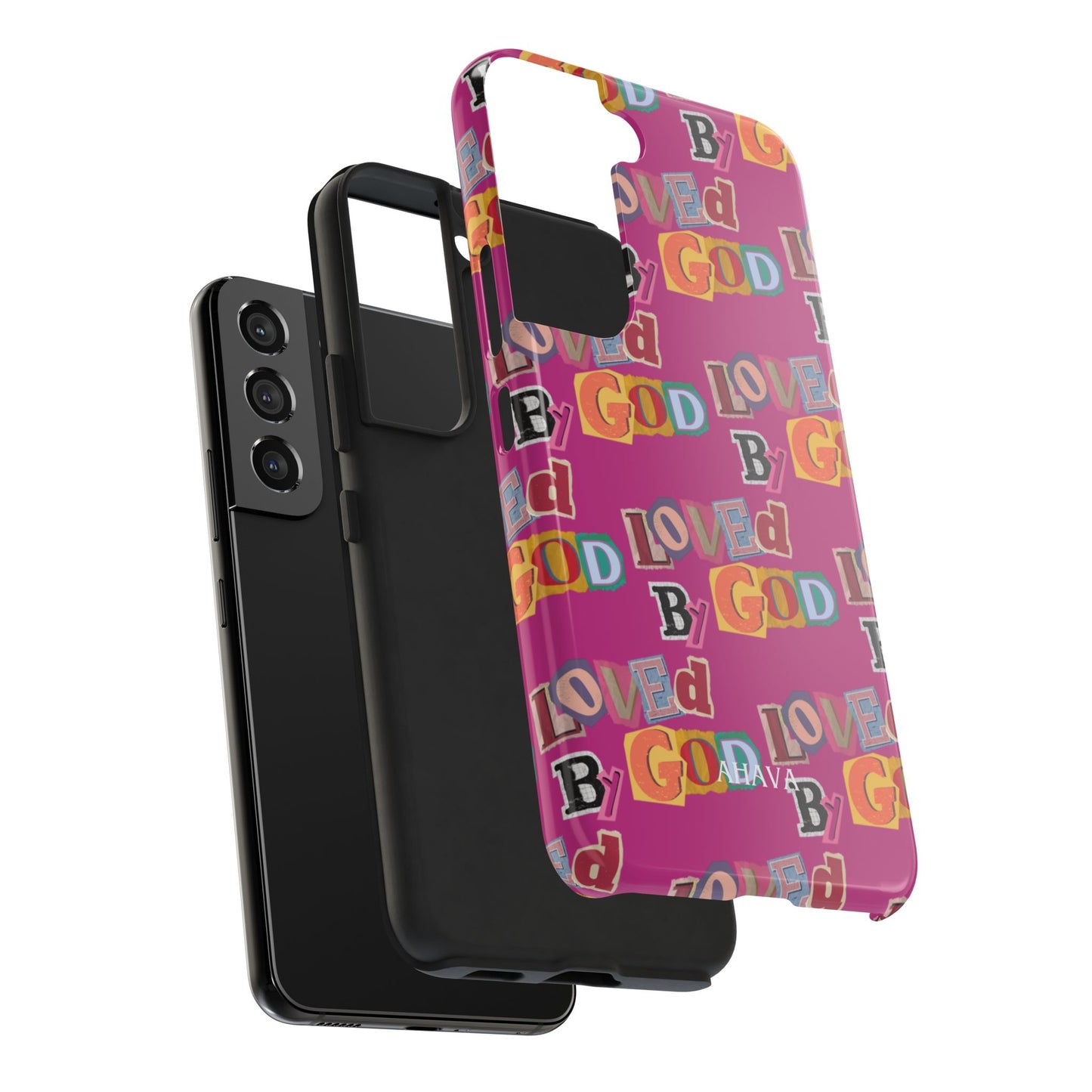 "Loved by God" Pink Phone Case