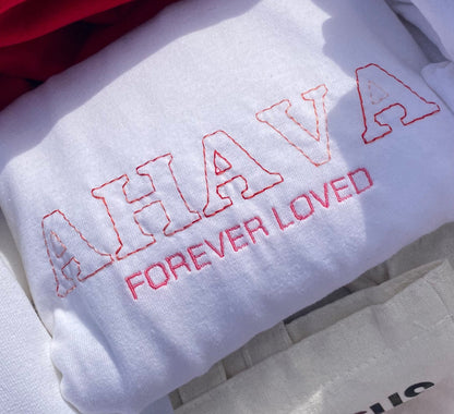 Ahava:  Forever Loved (Multipink) | Embroidery