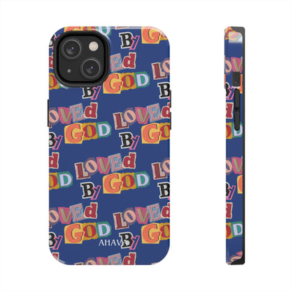 "Loved by God" Blue Phone Case