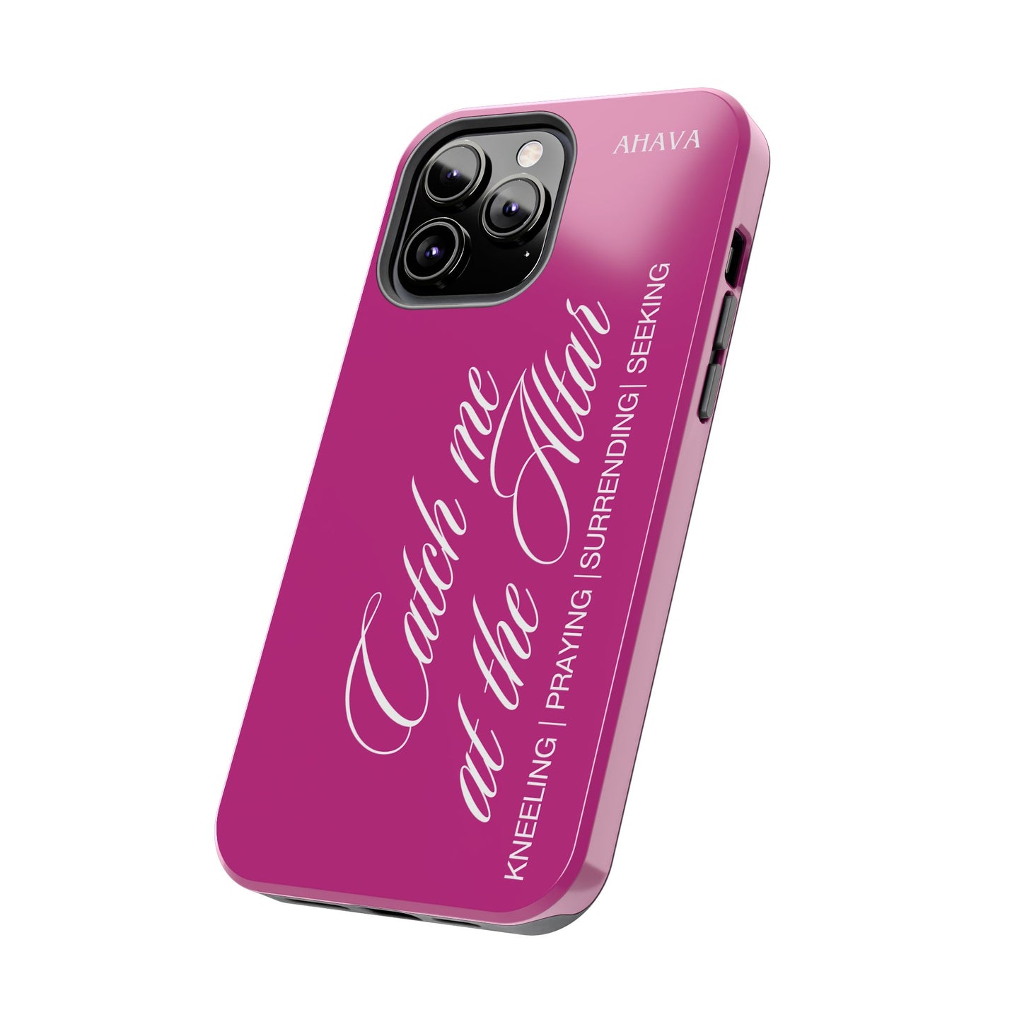 "Catch Me at the Altar" Pink Phone Case