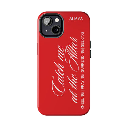 "Catch Me at the Altar" Red Phone Case