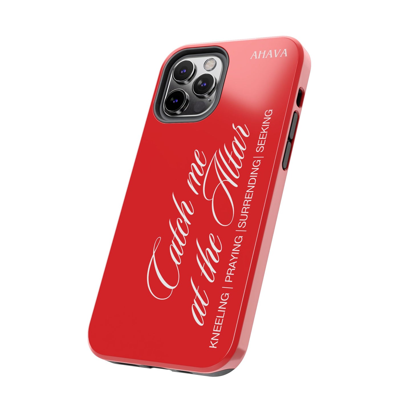 "Catch Me at the Altar" Red Phone Case