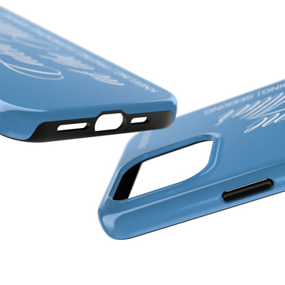 "Catch Me at the Altar" Light Blue Phone Case