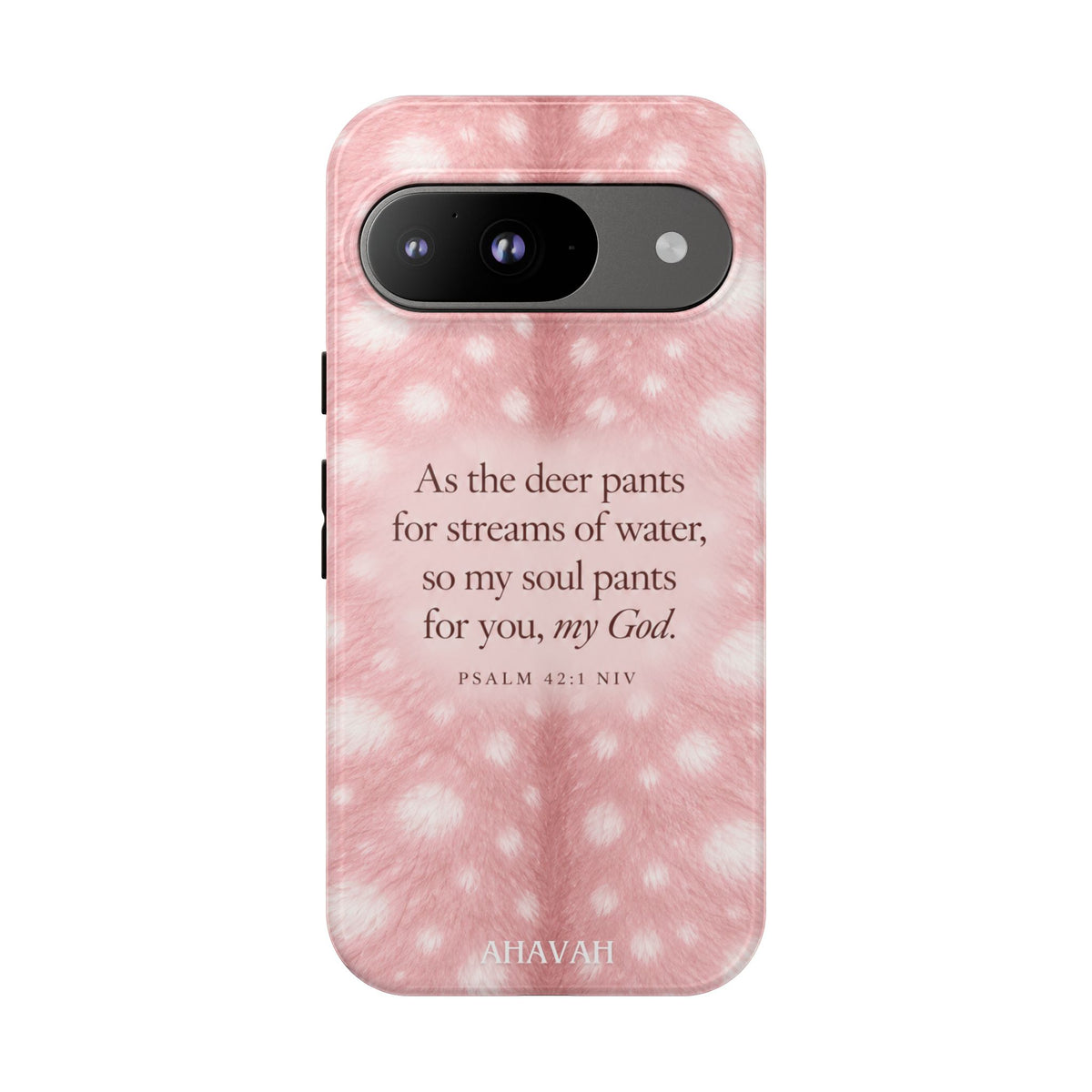 Psalm 42:1 Blush Pink Fawn Phone Case
