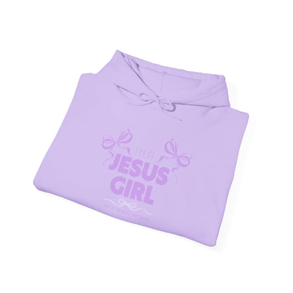Jesus girl in a Jesus World Hoodie