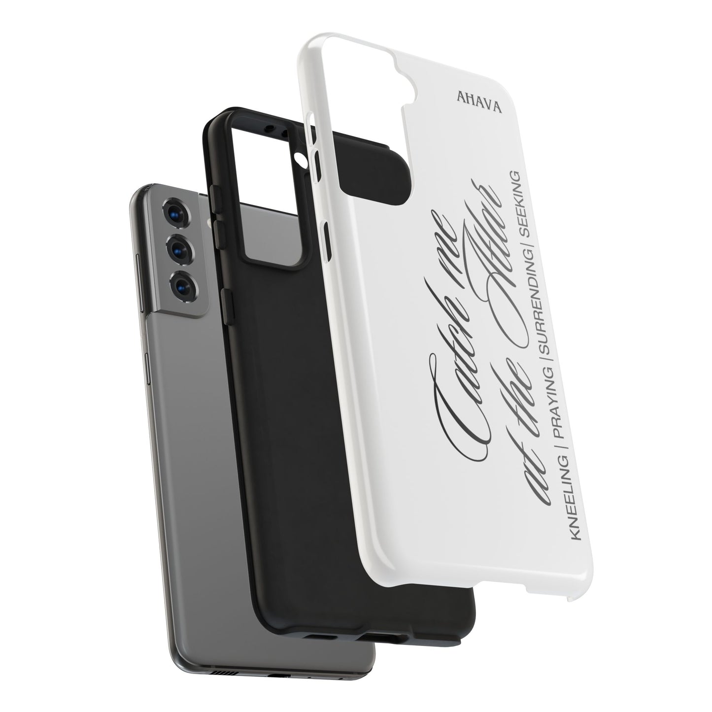"Catch Me at the Altar" White Phone Case