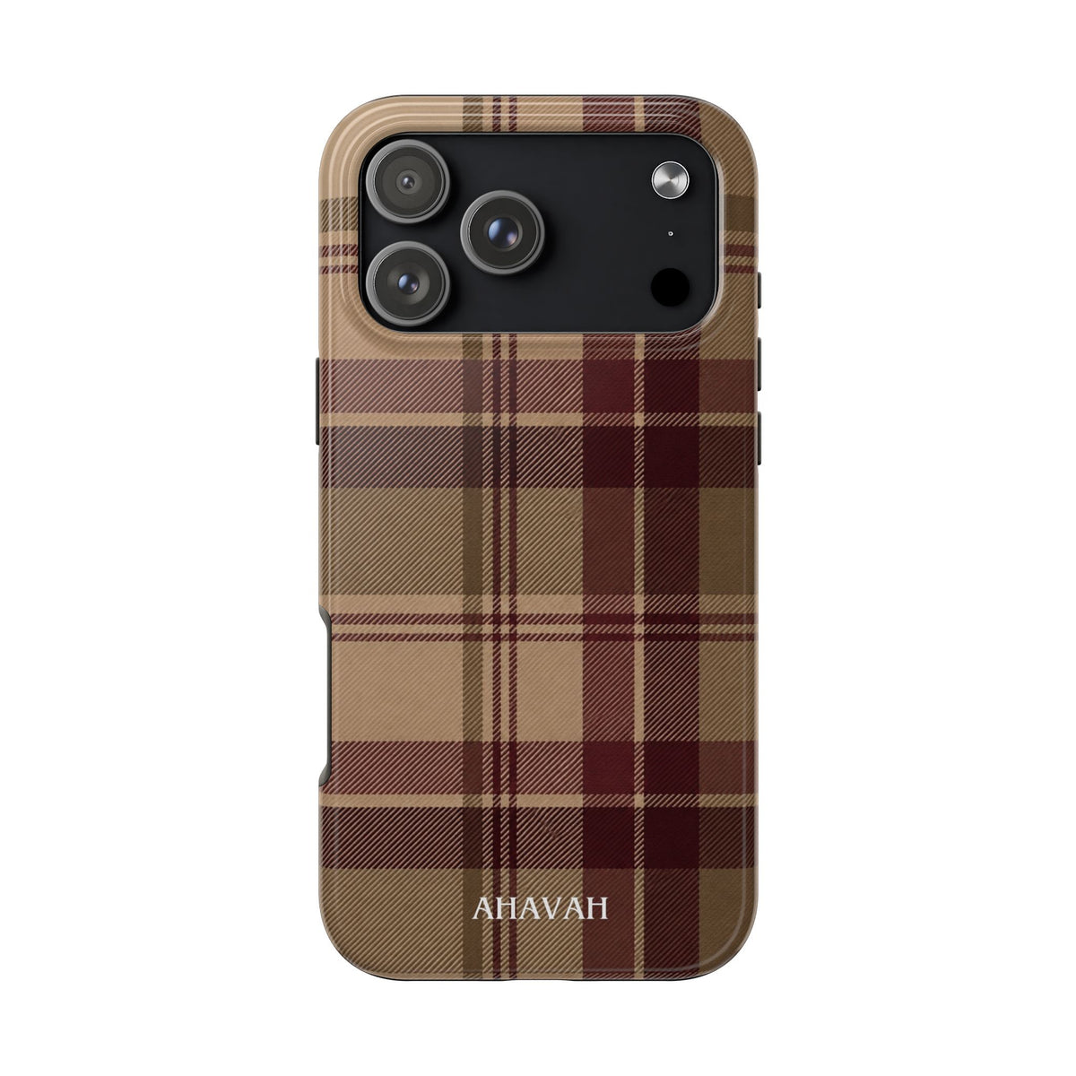 Covenant Comfort | Burgundy Plaid Tough Phone Case