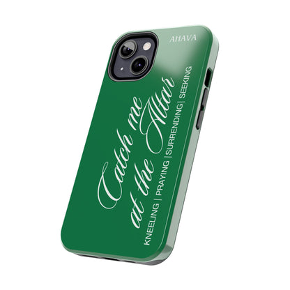 "Catch Me at the Altar" Green Phone Case