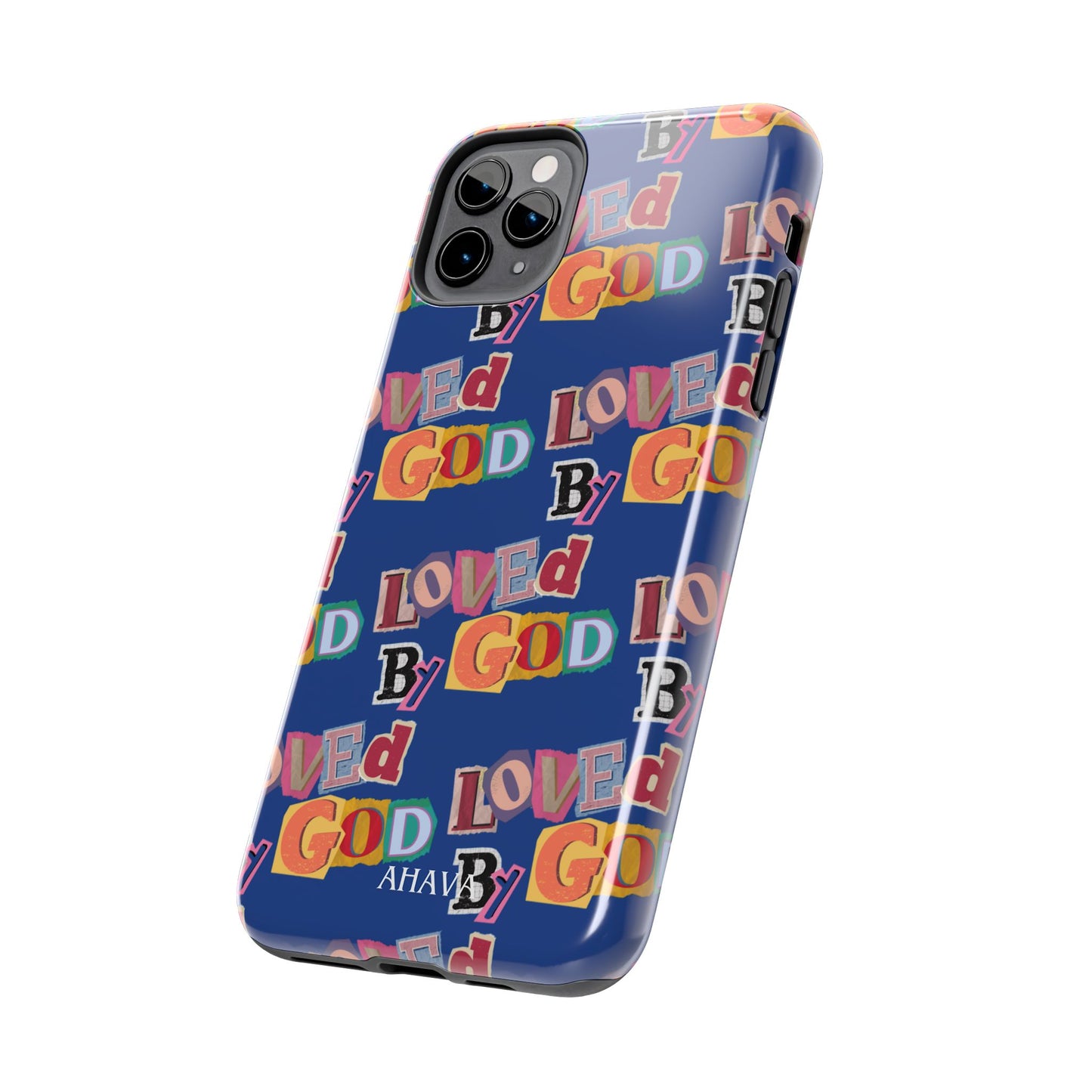 "Loved by God" Blue Phone Case