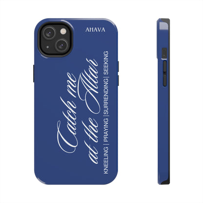 "Catch Me at the Altar" Blue Phone Case
