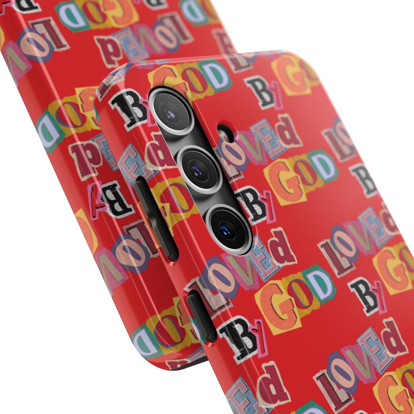"Loved by God" Red Phone Case