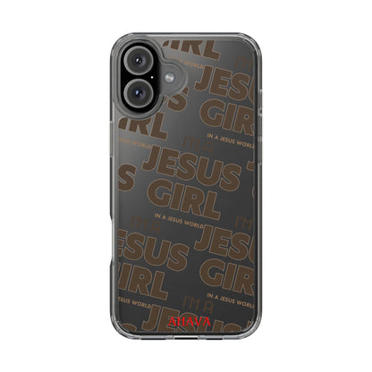I'm a Jesus Girl Brown Case -Clear