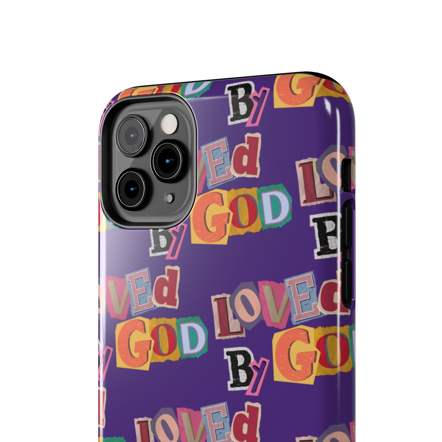 "Loved by God" Purple Phone Case