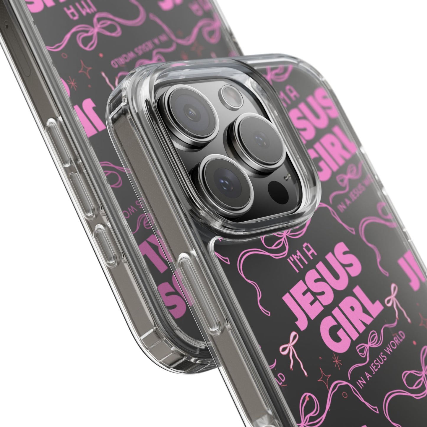 I'm a Jesus Girl Pink Case -Clear