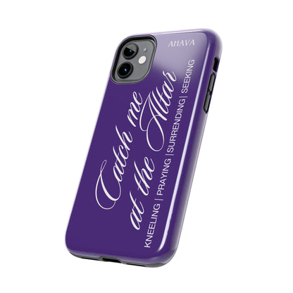 "Catch Me at the Altar" Purple Phone Case