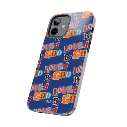 "Loved by God" Blue Phone Case