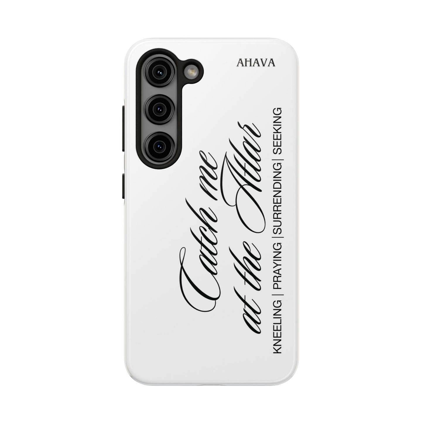 "Catch Me at the Altar" White Phone Case