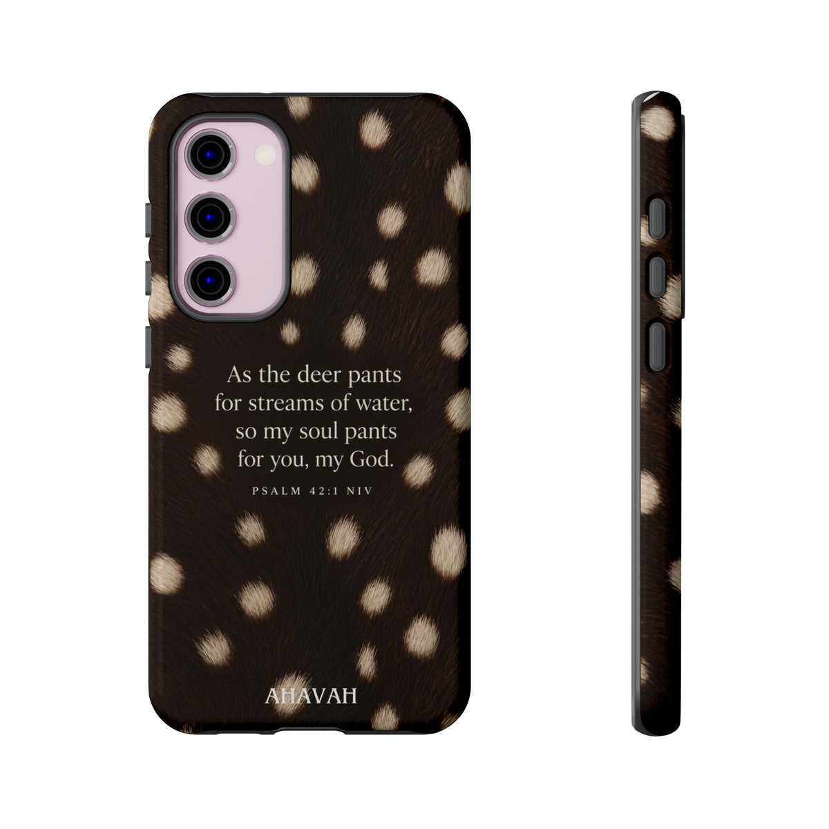 Psalm 42:1 Midnight Fawn Print Phone Case | As the Deer Pants