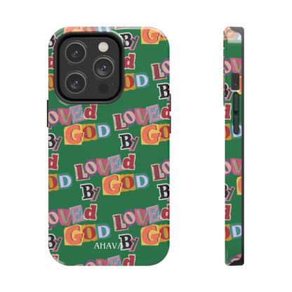"Loved by God" Green Phone Case
