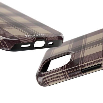 Abba’s Embrace | Warm Teddy Plaid Phone Case