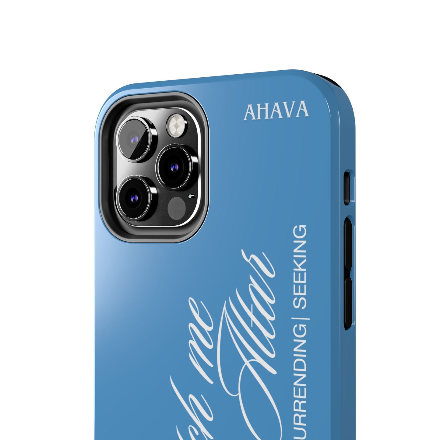 "Catch Me at the Altar" Light Blue Phone Case