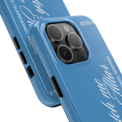 "Catch Me at the Altar" Light Blue Phone Case