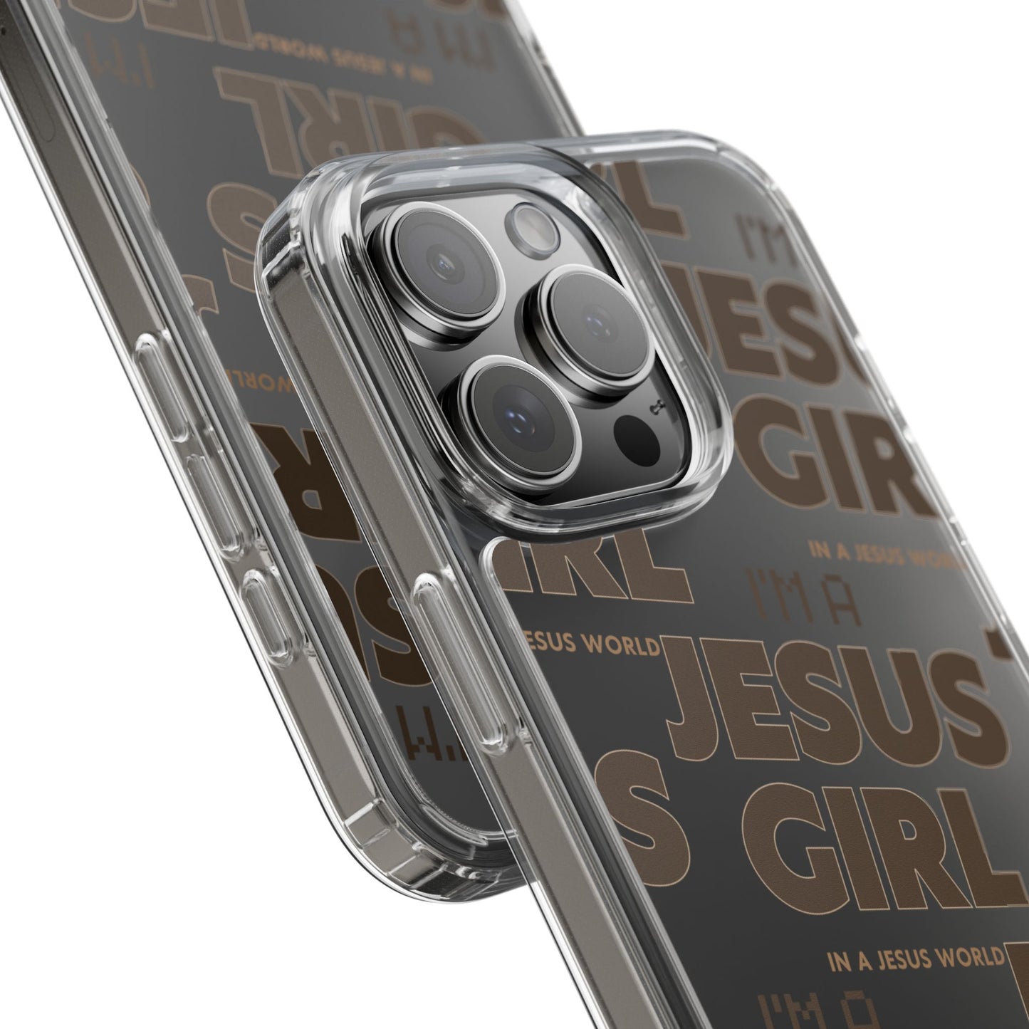 I'm a Jesus Girl Brown Case -Clear
