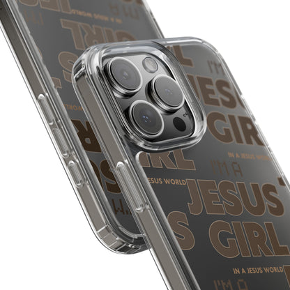 I'm a Jesus Girl Brown Case -Clear