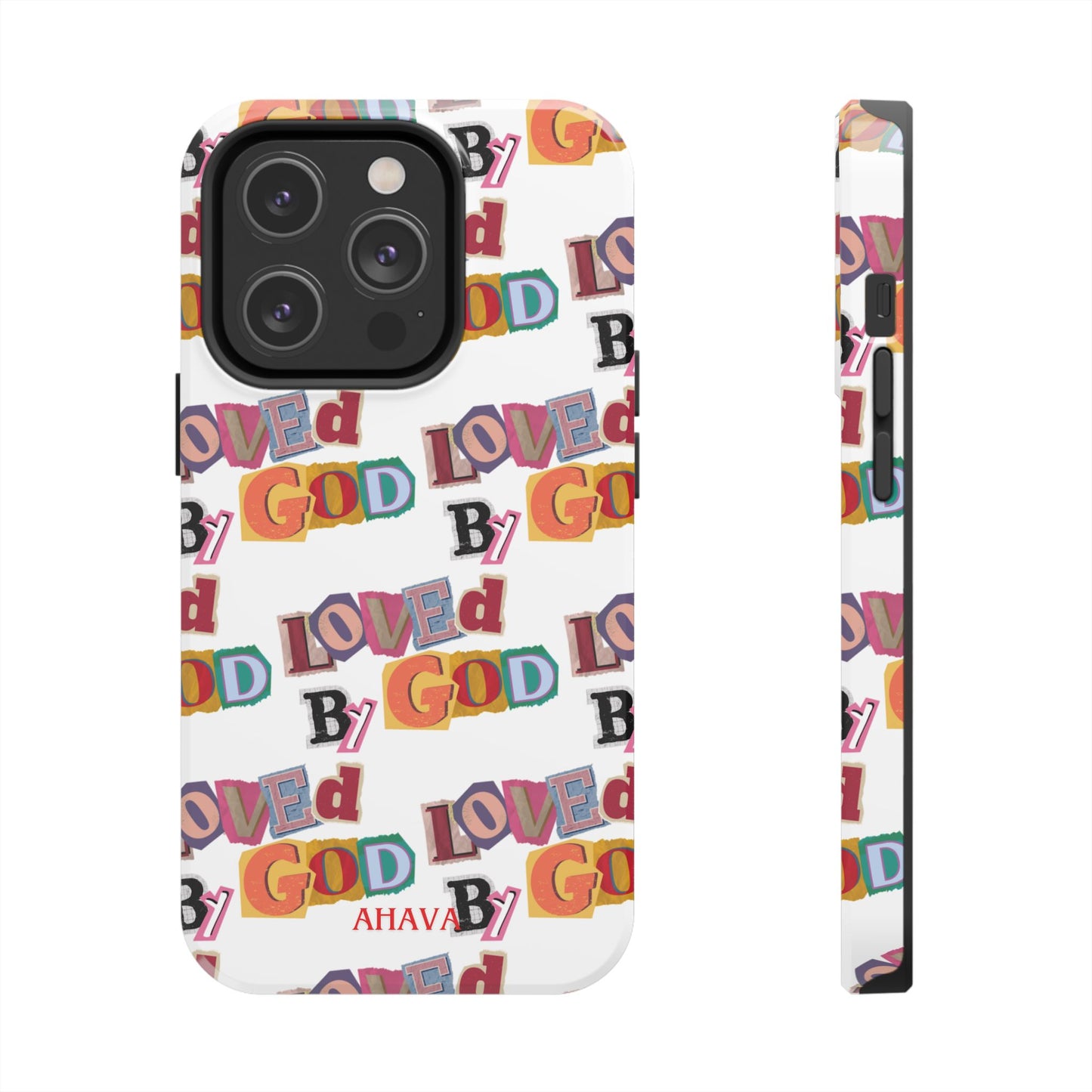"Loved by God" white Phone Case