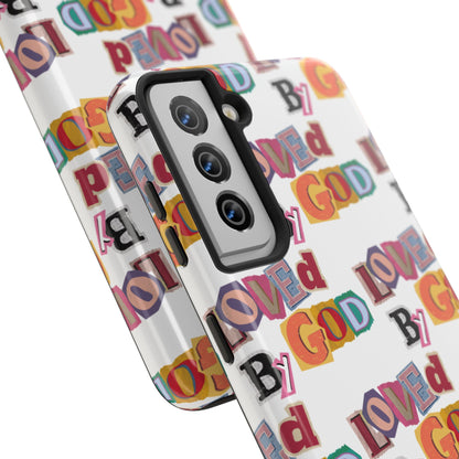 "Loved by God" white Phone Case