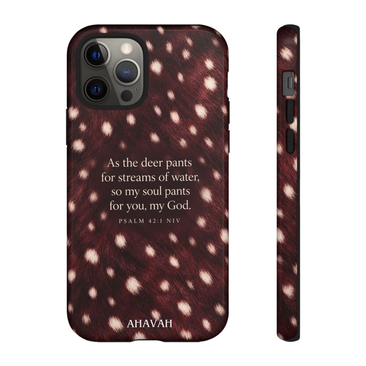 Psalm 42:1 Anointed Wine Fawn Phone Case