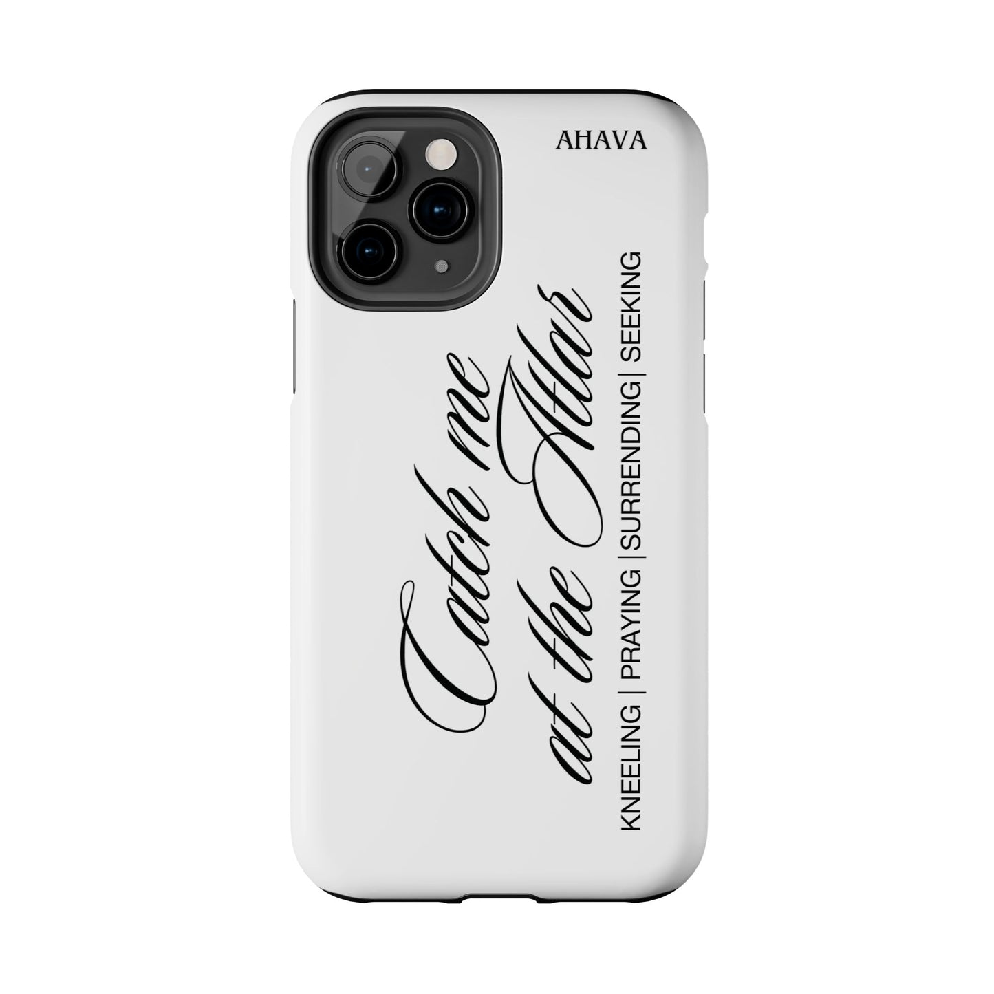 "Catch Me at the Altar" White Phone Case