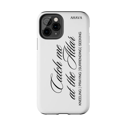 "Catch Me at the Altar" White Phone Case