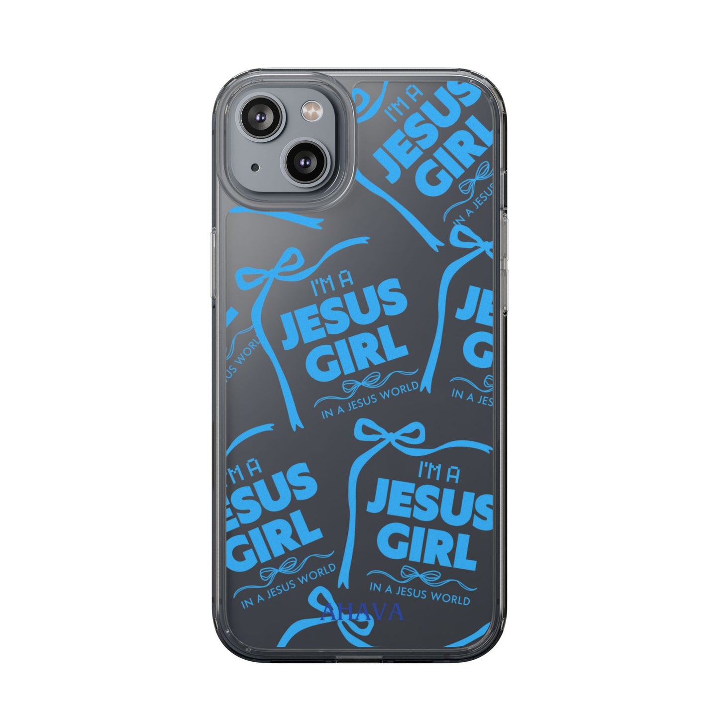 I'm a Jesus Girl Blue Case -Clear