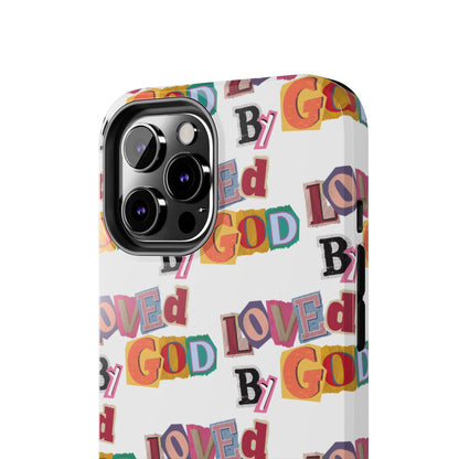 "Loved by God" white Phone Case