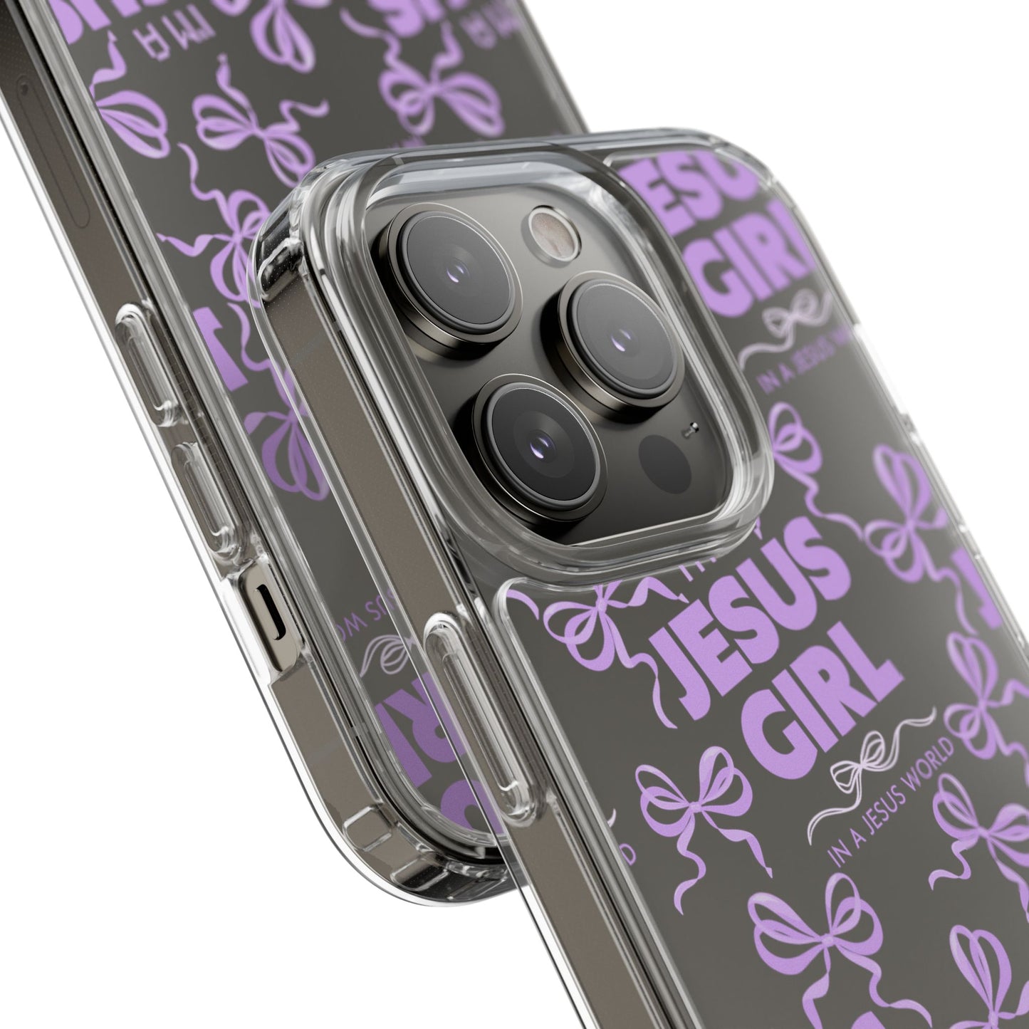 I'm a Jesus Girl Purple Case -Clear