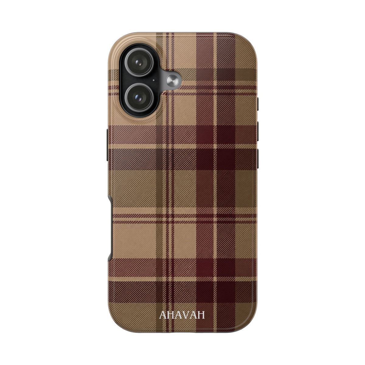 Covenant Comfort | Burgundy Plaid Tough Phone Case
