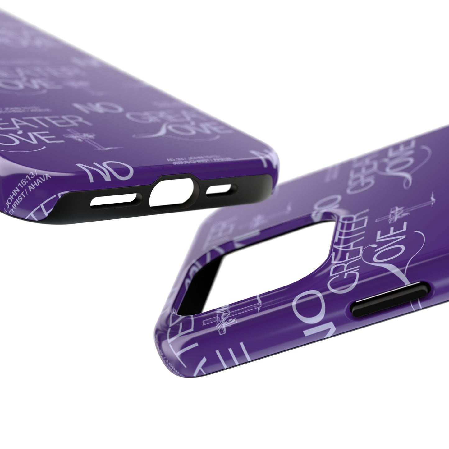 "No Greater Love" Purple Phone Case