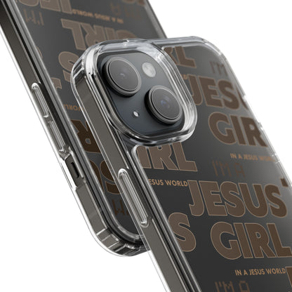 I'm a Jesus Girl Brown Case -Clear