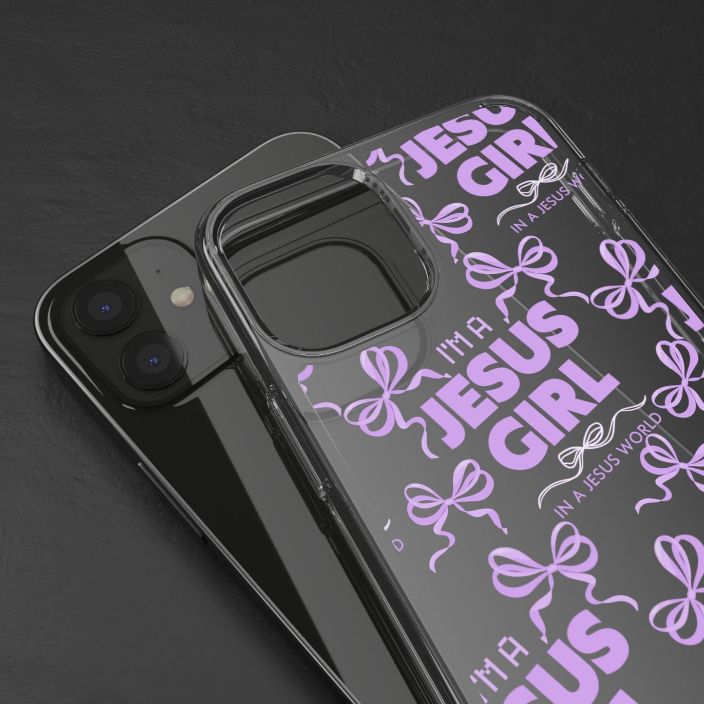 I'm a Jesus Girl Purple Case -Clear