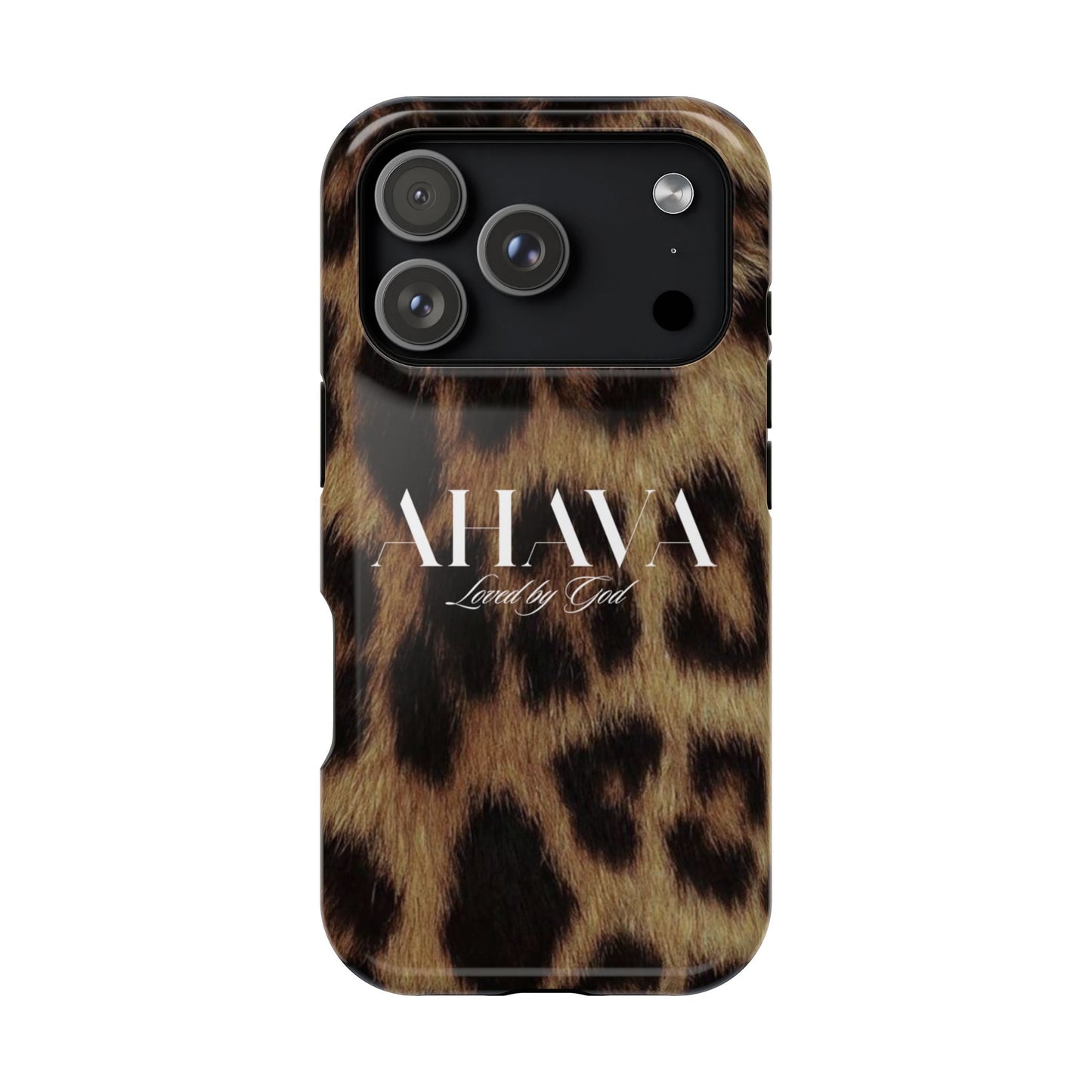 Leopard Print Ahava Phone Case
